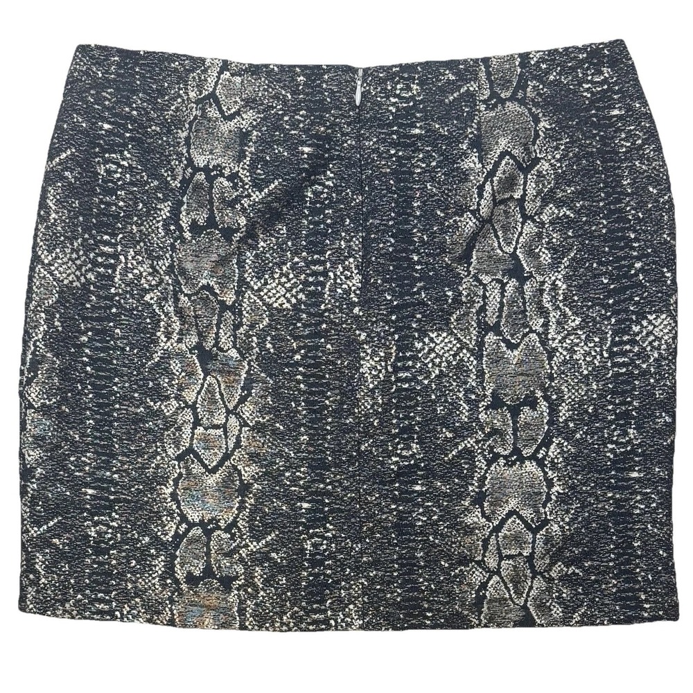 Women's Apostrophe Snake Print Midi cocktail party Skirt Size 6 - Picture 3 of 7